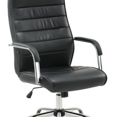 Кресло офисное BRABIX "Stark EX-547" (экокожа, хром, черное) 531948 в Качканаре - kachkanar.mebel24.online | фото