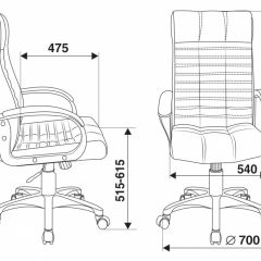 Кресло руководителя Бюрократ KB-10WALNUT/B/LEATH в Качканаре - kachkanar.mebel24.online | фото 4