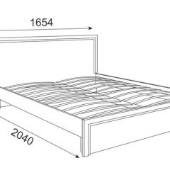 Кровать 1.6 Беатрис М07 Стандарт с ортопедическим основанием (Орех гепланкт) в Качканаре - kachkanar.mebel24.online | фото 2
