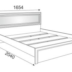 Кровать 1.6 Беатрис М09 с мягкой спинкой и настилом (Орех гепланкт) в Качканаре - kachkanar.mebel24.online | фото 2