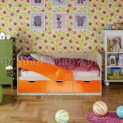 Кровать Бабочки (Оранжевый металлик) 1800 в Качканаре - kachkanar.mebel24.online | фото 1