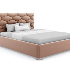 Кровать Коралл интерьерная +основание (120х200) в Качканаре - kachkanar.mebel24.online | фото
