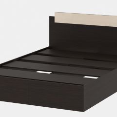 СОФИЯ Кровать КР1600 (венге/дуб белфорт) щиты в Качканаре - kachkanar.mebel24.online | фото