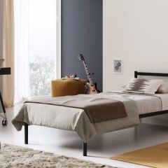 Кровать Мета с ортопедическим основанием 900 (черный) в Качканаре - kachkanar.mebel24.online | фото