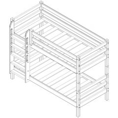 Кровать низкая с прямой лестницей Соня (Вариант 11) в Качканаре - kachkanar.mebel24.online | фото 4