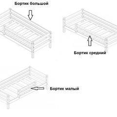 Кровать одноярусная Сонечка (800*1900) модульная в Качканаре - kachkanar.mebel24.online | фото 3