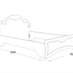 Кровать Ольга-10 МДФ (1600) без основания в Качканаре - kachkanar.mebel24.online | фото 2