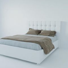 Кровать Венеция без основания 800 (экокожа белая) в Качканаре - kachkanar.mebel24.online | фото 1