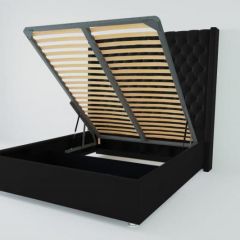 Кровать Версаль ЛЮКС с ПМ 900 (экокожа кольт ч) в Качканаре - kachkanar.mebel24.online | фото 2