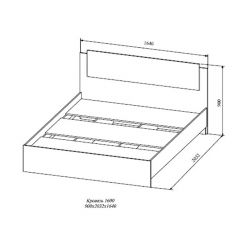 СОФИ СКР1600.1 Кровать 1600 в Качканаре - kachkanar.mebel24.online | фото 2