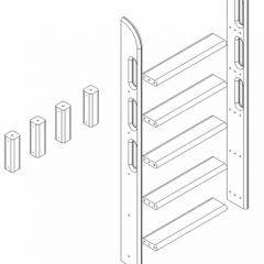 Кровать Сонечка 2-х ярусная (модульная) в Качканаре - kachkanar.mebel24.online | фото 12