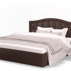 Кровать Стелла 1200 + Основание (Лесмо brown) коричневый в Качканаре - kachkanar.mebel24.online | фото 1