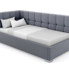 Кровать угловая Мия интерьерная +основание (80х200) в Качканаре - kachkanar.mebel24.online | фото 8