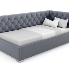 Кровать угловая Виола интерьерная +основание (80х200) в Качканаре - kachkanar.mebel24.online | фото 8