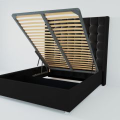Кровать Венеция ЛЮКС с ПМ 900 (экокожа кольт ч) в Качканаре - kachkanar.mebel24.online | фото