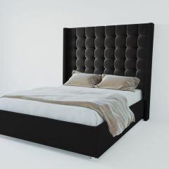 Кровать Венеция ЛЮКС с ПМ 900 (экокожа кольт ч) в Качканаре - kachkanar.mebel24.online | фото 2