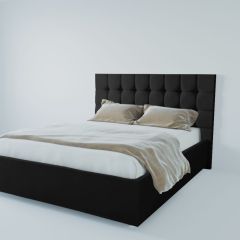 Кровать Венеция с ПМ 1400 (экокожа кольт ч) в Качканаре - kachkanar.mebel24.online | фото 2