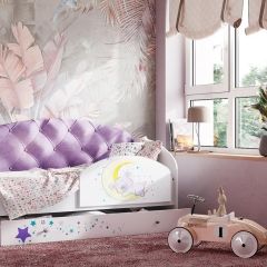 Кровать Звездочка на щитах + Бортик в Качканаре - kachkanar.mebel24.online | фото 3