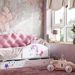 Кровать Звездочка на щитах + Бортик в Качканаре - kachkanar.mebel24.online | фото 4