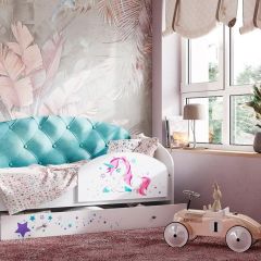 Кровать Звездочка на щитах + Бортик в Качканаре - kachkanar.mebel24.online | фото 6