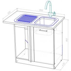 Кухонный гарнитур Адажио мега прайм 1500 х 2700 мм в Качканаре - kachkanar.mebel24.online | фото 19