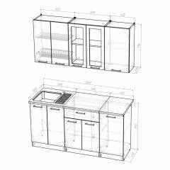 Кухонный гарнитур Инна стандарт 1600 в Качканаре - kachkanar.mebel24.online | фото 3