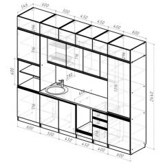 Кухонный гарнитур Лоретта люкс 3000 мм в Качканаре - kachkanar.mebel24.online | фото 2