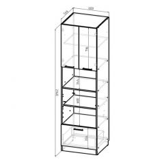 Кухонный гарнитур Ноктюрн оптима 1800х2400 мм в Качканаре - kachkanar.mebel24.online | фото 11