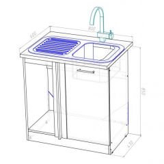 Кухонный гарнитур Ноктюрн прайм 400 1100х2000 мм в Качканаре - kachkanar.mebel24.online | фото 16