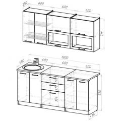 Кухонный гарнитур Паола макси 1800 мм в Качканаре - kachkanar.mebel24.online | фото 2