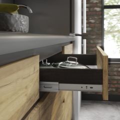 Кухонный гарнитур Лофт 2.0 (Дуб Крафт/Венге) в Качканаре - kachkanar.mebel24.online | фото 2