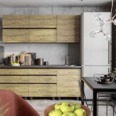 Кухонный гарнитур Лофт 2.0 (Дуб Крафт/Венге) в Качканаре - kachkanar.mebel24.online | фото