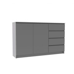МОРИ МК 1600.1 Комод (графит) в Качканаре - kachkanar.mebel24.online | фото 2