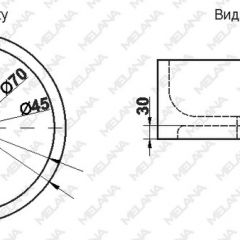 Накладная раковина melana mln-7076b (черная) в Качканаре - kachkanar.mebel24.online | фото 2