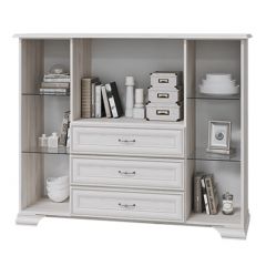 НИКОЛЬ Комод с 2 ст.дв., 1 гл.дв., 3 ящика в Качканаре - kachkanar.mebel24.online | фото 2