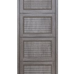 Обувница Комфорт Ф 001 Фасад 3D Жалюзи (4 секции) в Качканаре - kachkanar.mebel24.online | фото 2