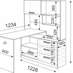 Подростковая Волкер (модульная) в Качканаре - kachkanar.mebel24.online | фото 23