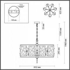 Подвесная люстра Odeon Light Elegante 4878/7 в Качканаре - kachkanar.mebel24.online | фото 4