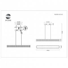 Подвесная люстра ST-Luce Estense SL6203.413.42 в Качканаре - kachkanar.mebel24.online | фото 5