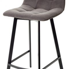 Полубарный стул CHILLI-QB SQUARE графит #14, велюр / черный каркас (H=66cm) М-City в Качканаре - kachkanar.mebel24.online | фото