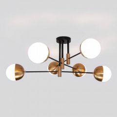 Потолочная люстра Eurosvet Nuvola 70129/6 латунь в Качканаре - kachkanar.mebel24.online | фото 2
