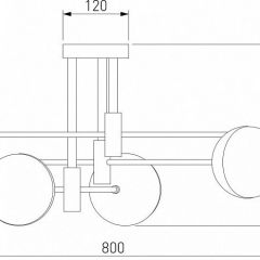Потолочная люстра Eurosvet Nuvola 70129/6 латунь в Качканаре - kachkanar.mebel24.online | фото 4