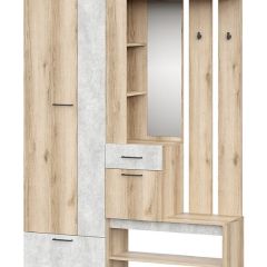 ФАВОРИТ 1 Прихожая (Дуб Делано/Цемент Светлый) в Качканаре - kachkanar.mebel24.online | фото 2
