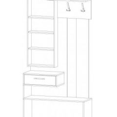 ИНФИНИТИ Прихожая (Секция с зеркалом + шкаф-пенал) в Качканаре - kachkanar.mebel24.online | фото 11