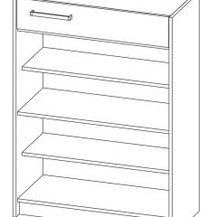 Прихожая Марица Тумба для обуви (ЯШ темный/ светлый) в Качканаре - kachkanar.mebel24.online | фото 2