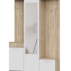 Прихожая ПР 1 (Дуб Сонома/Белый) в Качканаре - kachkanar.mebel24.online | фото 3