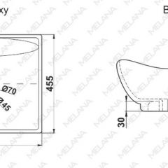 Раковина MELANA MLN-7211 в Качканаре - kachkanar.mebel24.online | фото 2