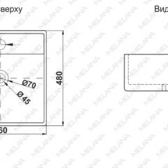 Раковина MELANA MLN-A064 в Качканаре - kachkanar.mebel24.online | фото 2