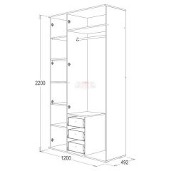 Шкаф 3-х дверный Ольга-14 в Качканаре - kachkanar.mebel24.online | фото 2