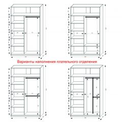 Шкаф-купе 1400 серии SOFT D1+D3+B2+PL1 (2 ящика+1штанга) профиль «Графит» в Качканаре - kachkanar.mebel24.online | фото 7